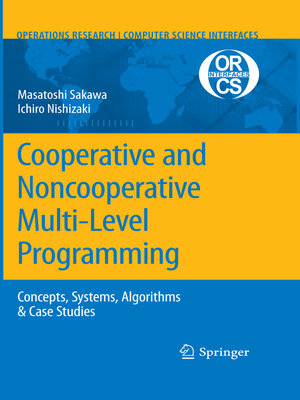 cover image of Cooperative and Noncooperative Multi-Level Programming